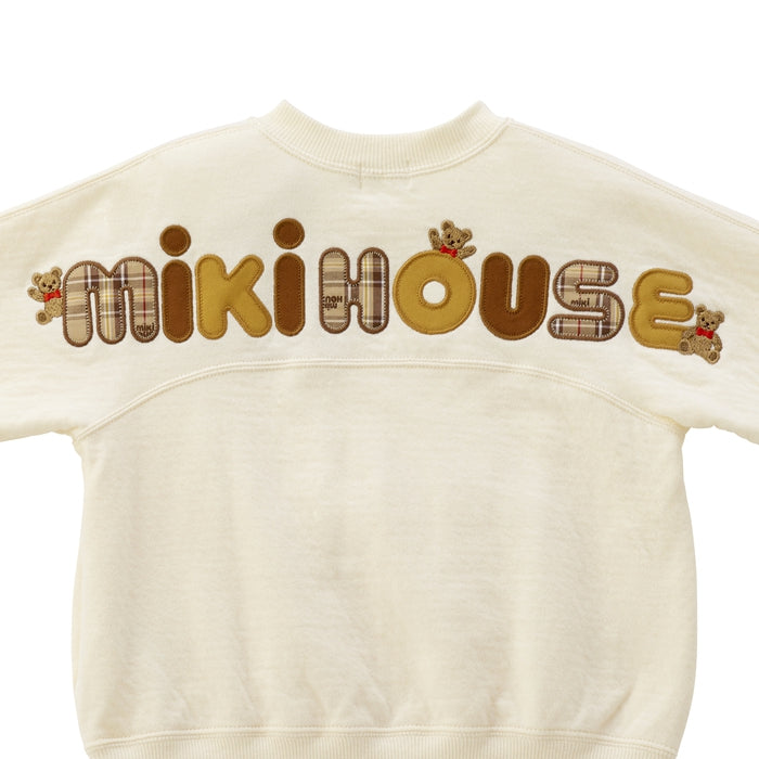 MIKI HOUSE Bear Back Logo Sweatshirt