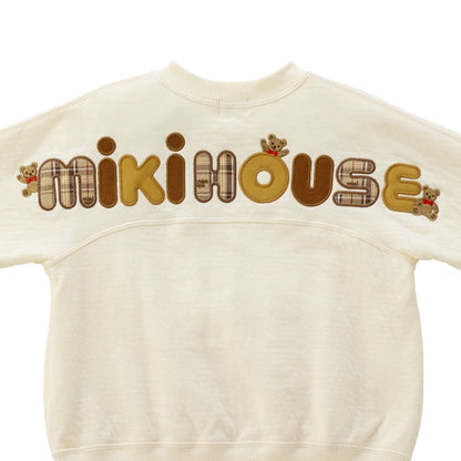 MIKI HOUSE Bear Back Logo Sweatshirt