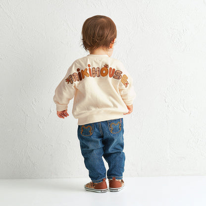 MIKI HOUSE Bear Back Logo Sweatshirt