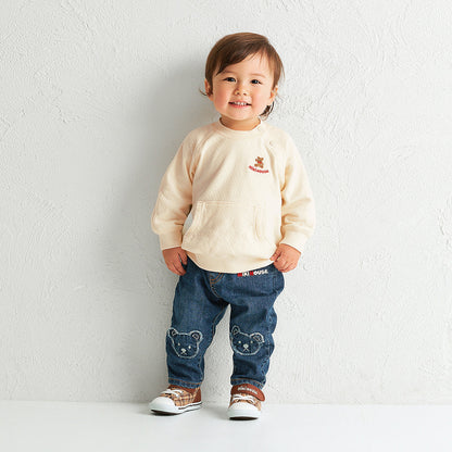 MIKI HOUSE Bear Back Logo Sweatshirt