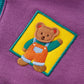 Classic MIKI HOUSE Bear Half-Zip Sweatshirt