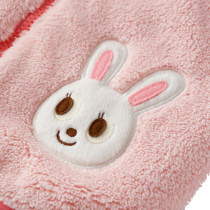 Bunny Boa Fleece Vest
