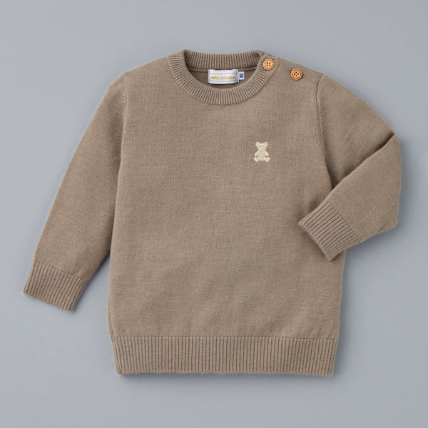 Alashan Cashmere Sweater - BROWN