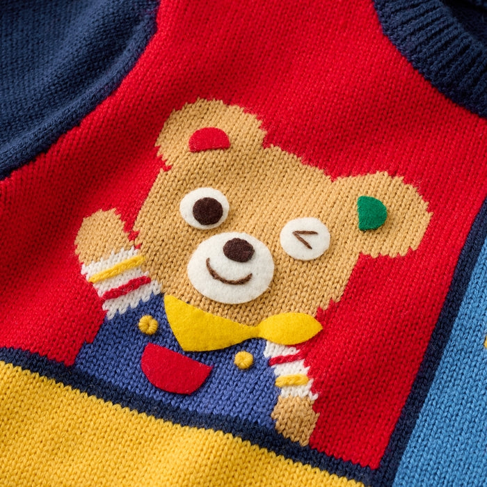 Pucchi's Festive MIKI HOUSE Friends Sweater