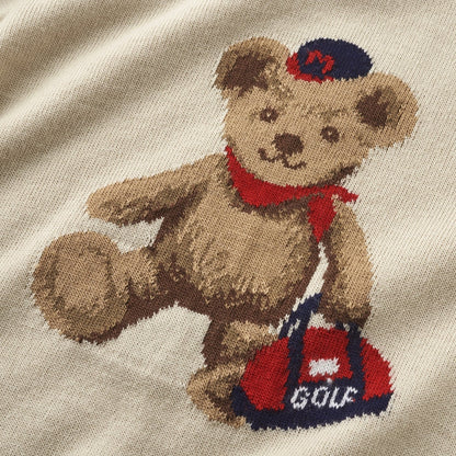 MIKI HOUSE Bear’s Tee Time Sweater