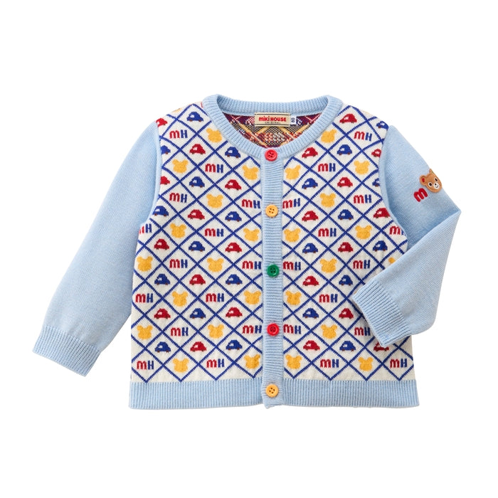 Heritage Monogram Bear Knit Cardigan