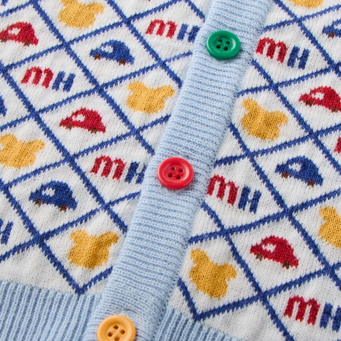 Heritage Monogram Bear Knit Cardigan