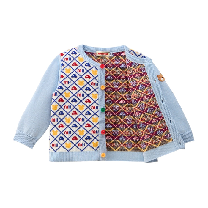 Heritage Monogram Bear Knit Cardigan