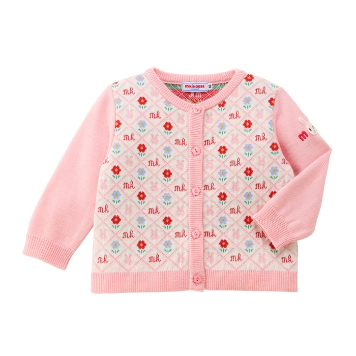 Heritage Monogram Bunny Knit Cardigan