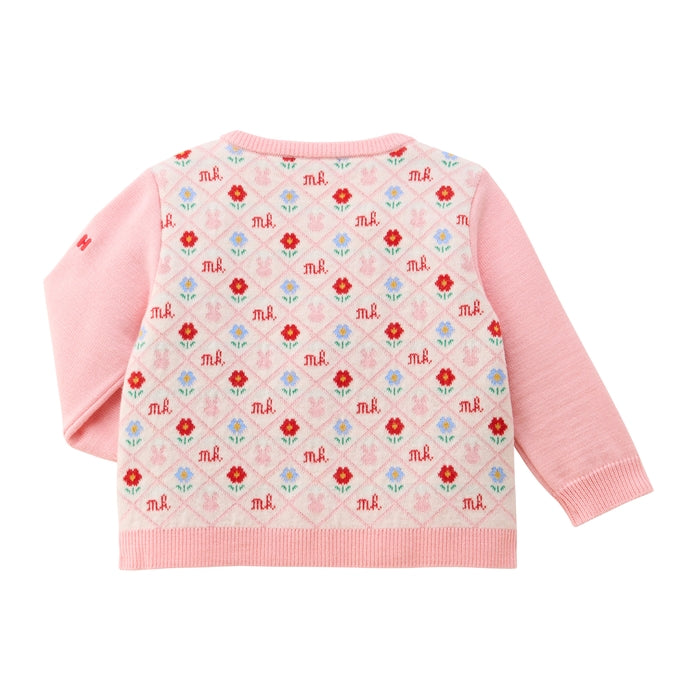 Heritage Monogram Bunny Knit Cardigan