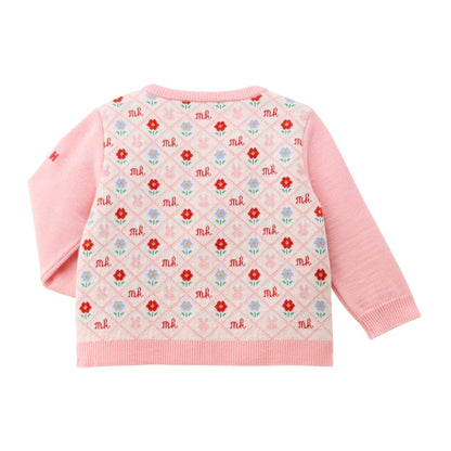 Heritage Monogram Bunny Knit Cardigan