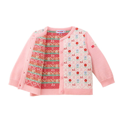 Heritage Monogram Bunny Knit Cardigan