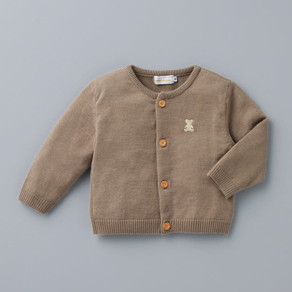 Alashan Cashmere Cardigan - BROWN