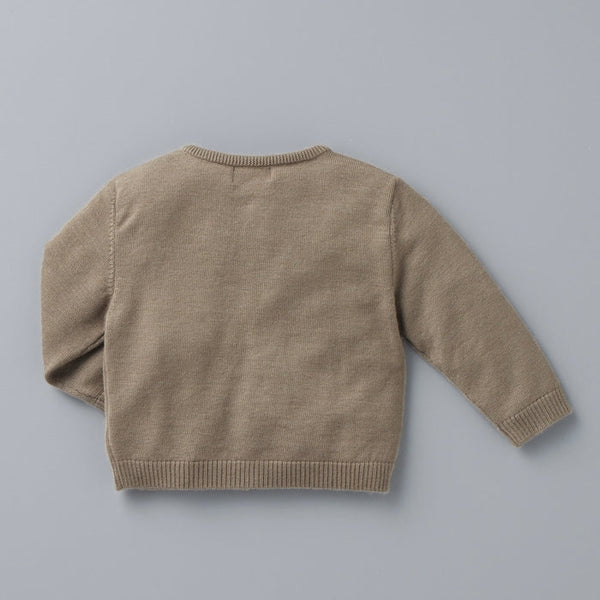 Alashan Cashmere Cardigan - BROWN