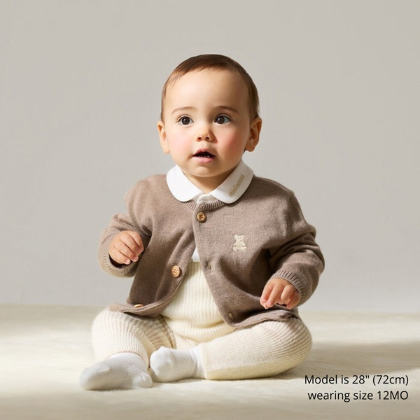 Alashan Cashmere Cardigan - BROWN