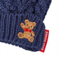 MIKI HOUSE Bear Cable Knit Mittens