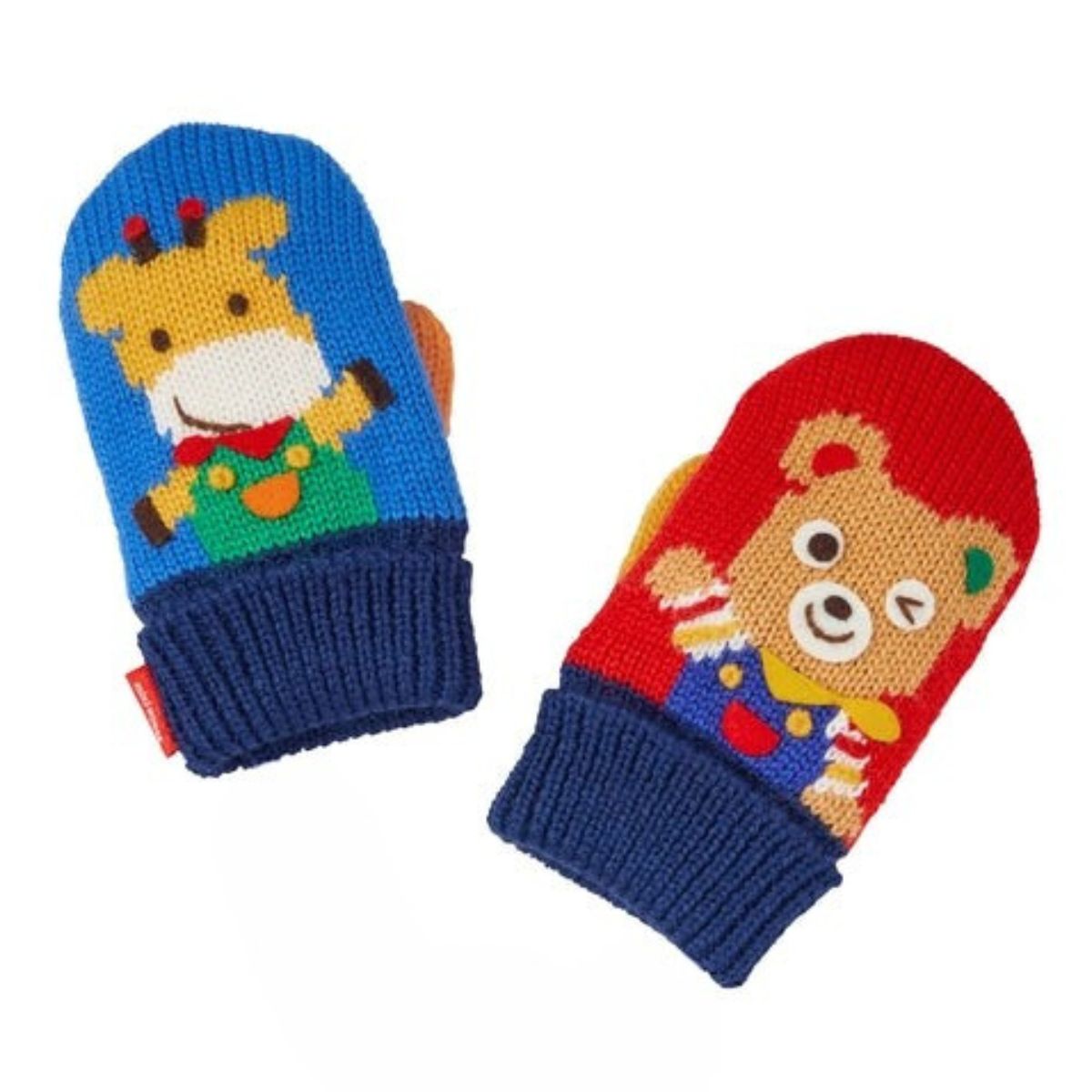 Festive MIKI HOUSE Friends Mittens