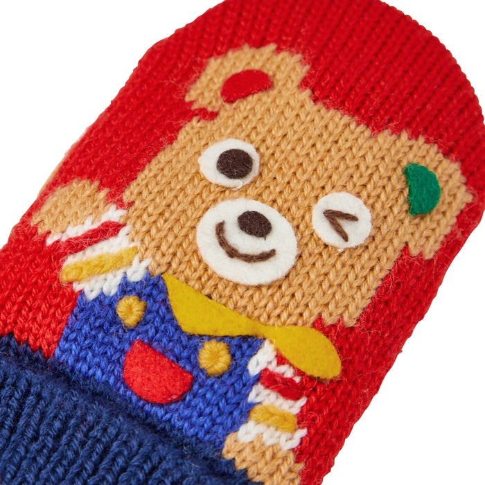 Festive MIKI HOUSE Friends Mittens