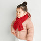 MIKI HOUSE Bear Cable Knit Scarf