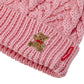 MIKI HOUSE Bear Cable Knit Beanie
