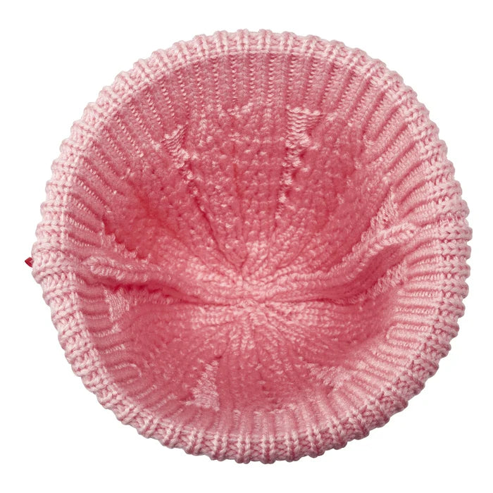 MIKI HOUSE Bear Cable Knit Beanie