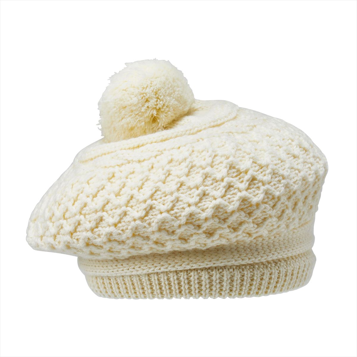 Cable Knitted Bow Beret