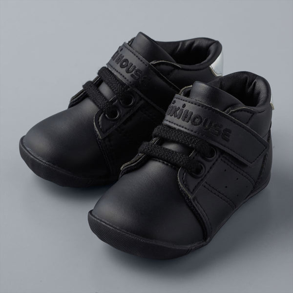Premier EcoLuxe First Walker Shoes - BLACK