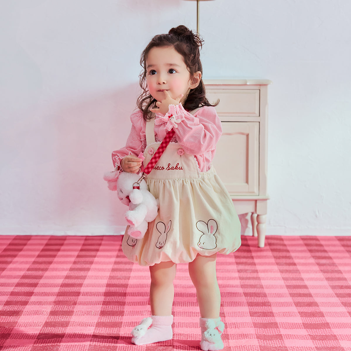 Seasonal Gray x Pink CHIECO Shoulder Bag