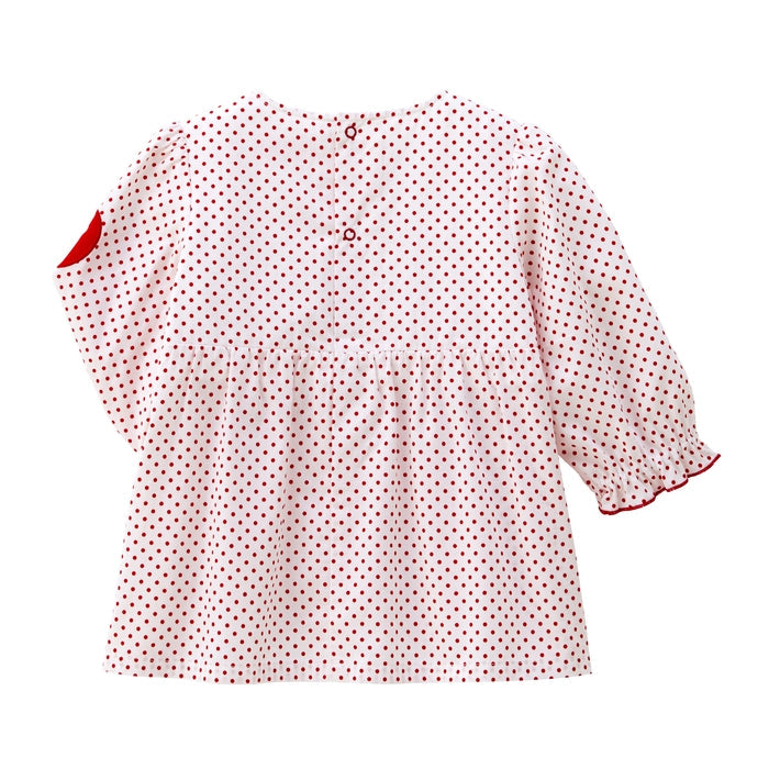 Sweet Candy Apple Smock Blouse