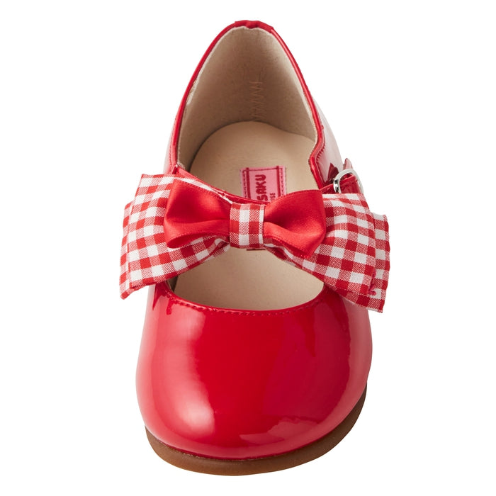 Sweet Gingham Ribbon Ballet Shoes