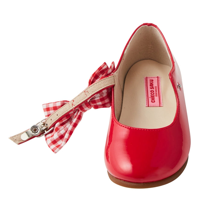 Sweet Gingham Ribbon Ballet Shoes