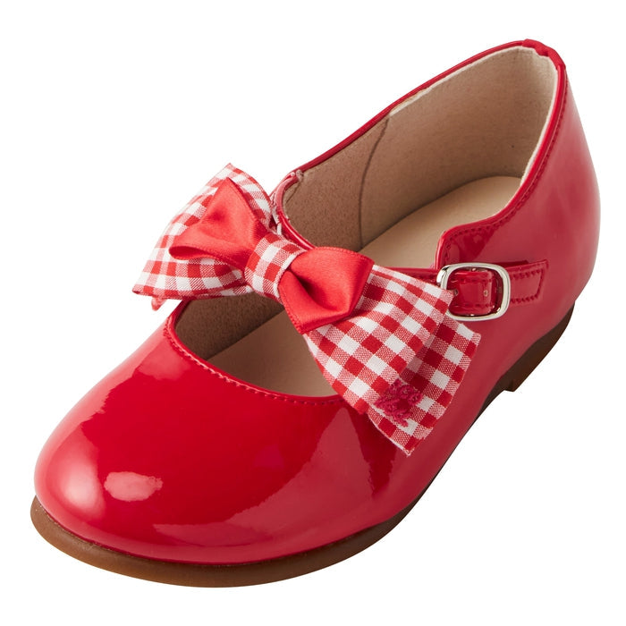 Sweet Gingham Ribbon Ballet Shoes