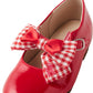 Sweet Gingham Ribbon Ballet Shoes