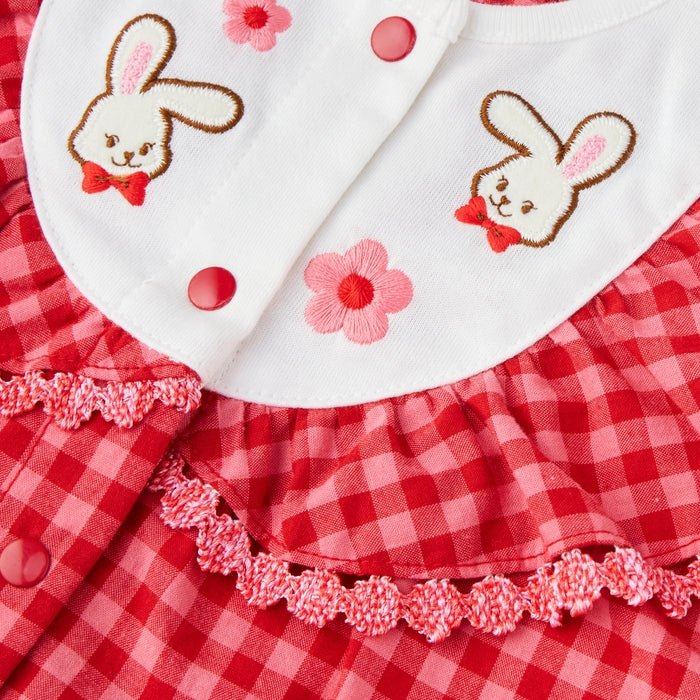 Short Sweet Gingham Lace Rompers