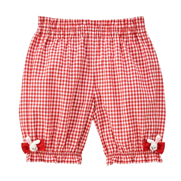 Sweet Gingham Ribbon Shorts