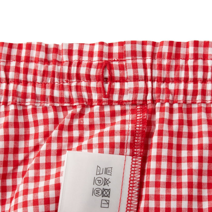 Sweet Gingham Ribbon Capri Pants