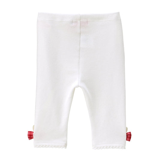 Sweet Gingham Ribbon Cropped Leggings