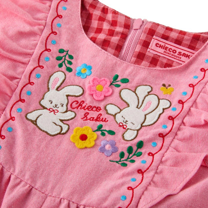 Sunlit Pink Gingham Overalls