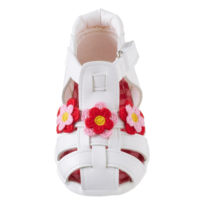 Sweet Gingham Baby Flower Sandals