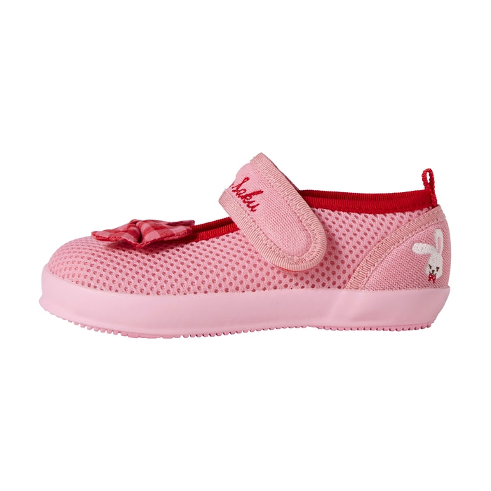 Double Raschel Mesh Sandals for Kids - Sweet Gingham Ribbon