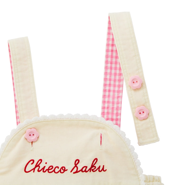 White Snow Corduroy Balloon Romper