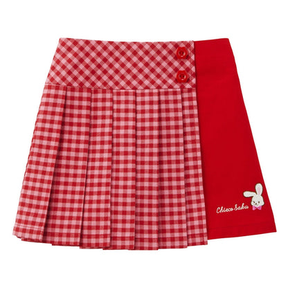 Sweet Gingham Culotte Skirt