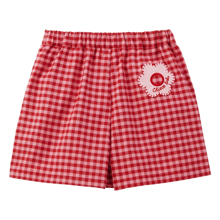 Sweet Gingham Culotte Skirt