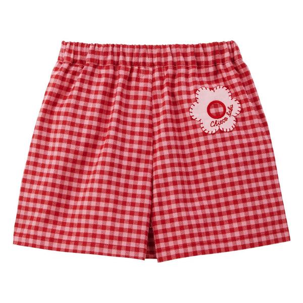Sweet Gingham Culotte Skirt