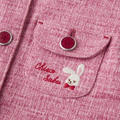 Sweet Strawberry Tweed Jacket
