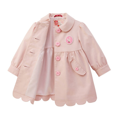 Sparkling Snow Crystal Trench Coat