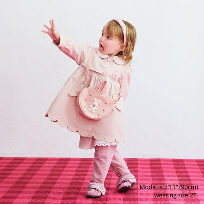 Sparkling Snow Crystal Trench Coat
