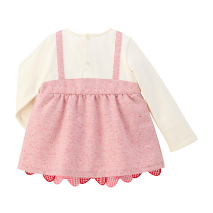 Little Charming Sketches Tweed Ribbon Tee