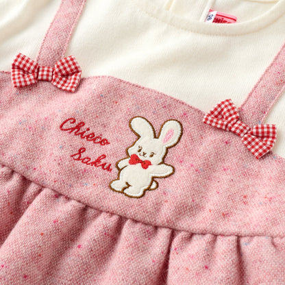 Little Charming Sketches Tweed Ribbon Tee
