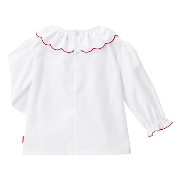 Sweet Apple Frill Collar Blouse